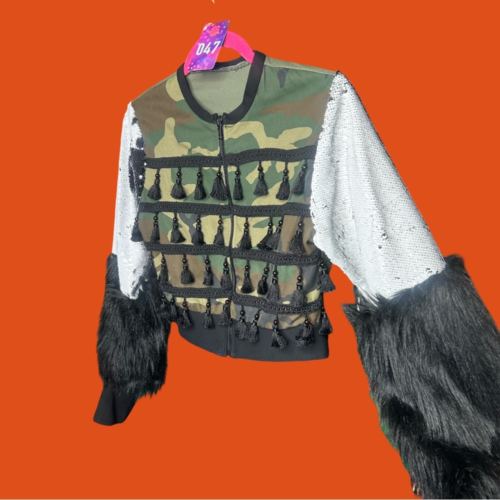 Custom Army Sequence Crop Jacket - image 1